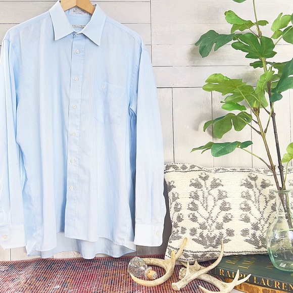 Vintage Christian Dior Chemise plus dé coton Made In USA - Picture 5 of 12